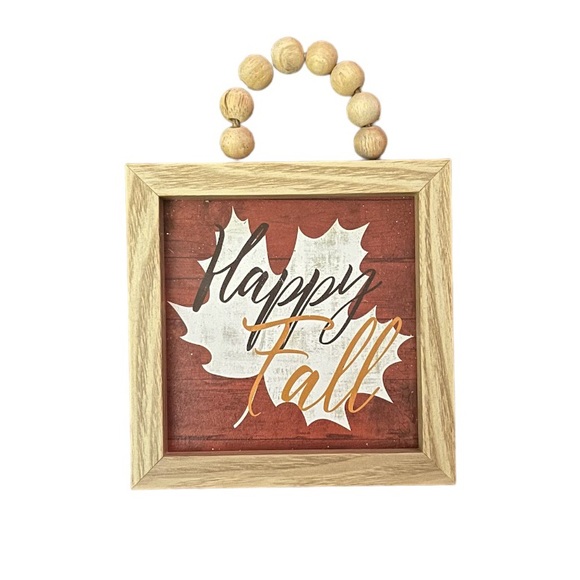 “Happy Fall Y’all” Graphic Wall Decor with beads - Picture 1 of 1